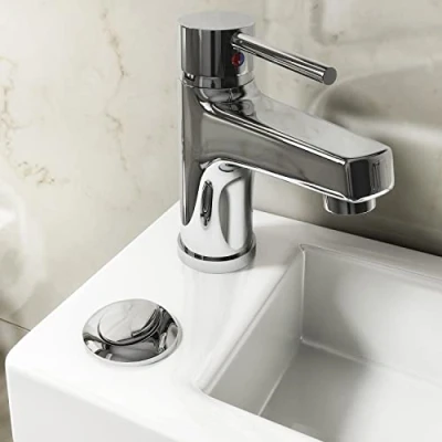Image of Replacement Tap Only for Affine 2in1 Toilet Basin Combined Unit Chrome Bathroom
