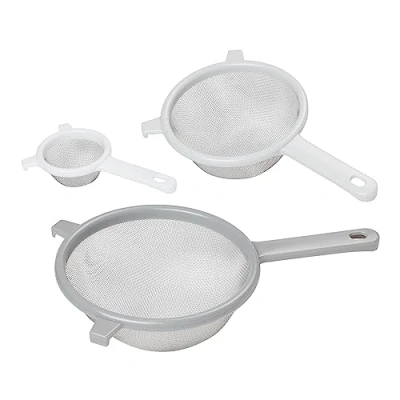 Image of Tala 10A00444 Sieve, Plastic, Grey,8cm, 15cm and 18cm Diameter