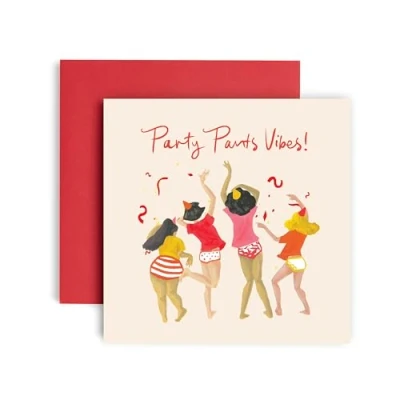 Image of Huxters Funny Birthday Card for Her Friend Female Big Knickers Mum Sister Auntie Nan Grandma 14.8cm