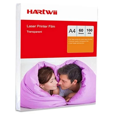 Image of A4 Overhead Projector OHP Film 60Sheets A4(297x210mm) for Laser and Copier Printing Transparent Acetate Hartwii