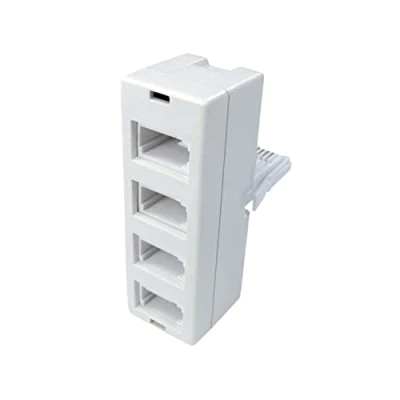Image of ShaniTech BT Telephone Adapter / Socket Splitter 4 Way into 1 Plug to for Phone , Fax Modem Answer Machine