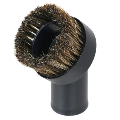 Image of SPARES2GO Horsehair Round Dusting Brush Tool Head Compatible with Numatic Henry HVR200 Vacuum Cleaners (32mm)