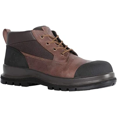 Image of Carhartt Men&#039;s Detroit Rugged Flex S3 Chukka Safety Boot, Dark Brown, 40