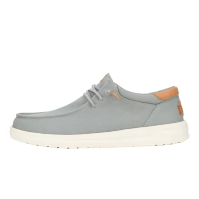 Image of HEYDUDE Paul Canvas Shoes Monument Grey Size 8 Male