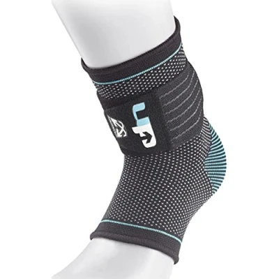 Image of Ultimate Performance Advanced Compression Achilles Gel Support, S/M, Black/Blue
