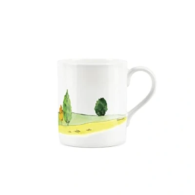 Image of Purely Home Watercolour English Landscape Mug Maple Small Fine Bone China White Garden Coffee/Tea Present Gift Designs by Rhiannon Chauncey