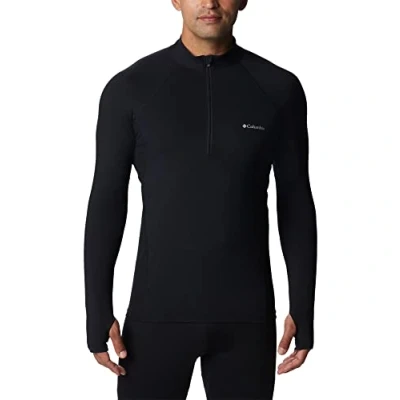 Image of Columbia Men&#039;s Long Sleeve Baselayer with Half Zip, Midweight Stretch