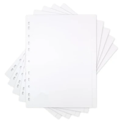 Image of Elba A4 10 Part Card File Dividers, Pack of 5 White Tabbed Folder Dividers