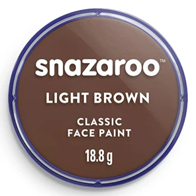 Image of Snazaroo Light Brown Make Up (18 ml) Pack of 5 Classic Face Paint, Perfect for Parties, Cosplay, Animals Events, Carnival, Halloween, &amp; More