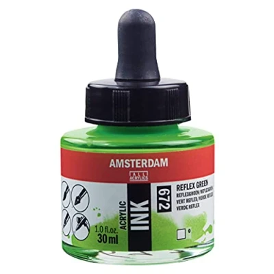 Image of Amsterdam ACRYLC Ink REFLX GRN, Reflex Green, One Size