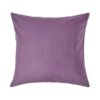 Image of HOMESCAPES Purple Grape Pure Egyptian Cotton Euro Size Pillowcase 40 x cm 200 TC 400 Thread Count Percale Equivalent Pillow Case with Zip