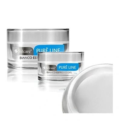 Image of Pure Line Bianco Estremo 15g UV Gel Nails Acid Free Builder File Off Silcare