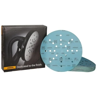 Image of Mirka Galaxy Sanding Paper 225 mm Hook &amp; loop Grit 400 / for Long Neck Sanders 25 Discs