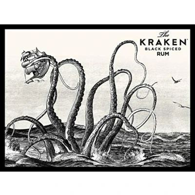 Image of Kraken Rum Decor Wall Poster Metal Sign 8X12 Inches