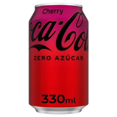 Image of Coca Cola Zero Cherry Cans, 330 ml