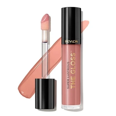 Image of Revlon Super Lustrous Lip Gloss, High Impact Lipcolor with Moisturizing Creamy Formula, Infused Agave, Moringa Oil, &amp; Cupuacu Butter, Natural (215)