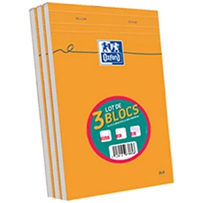 Image of Oxford Pack of 80 Sheets 3 Orange A5
