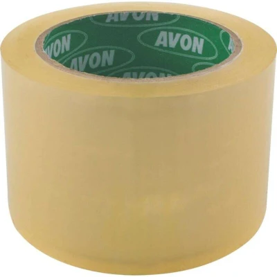 Image of Avon Clear Polypropylene Low Noise Tape 75mm x 66m