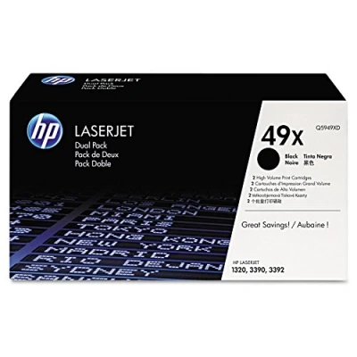 Image of HP Q5949XD 49X High Yield Original LaserJet Toner Cartridges, Black, Multipack