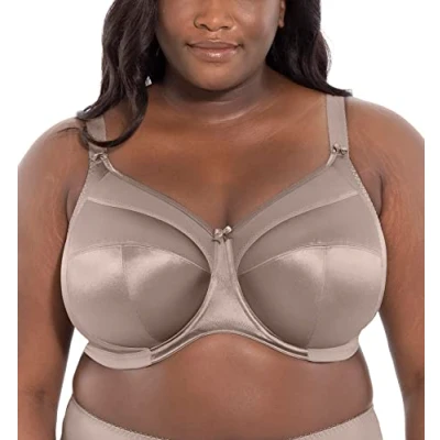 Image of Goddess Women&#039;s Keira Underwire Banded Bra Full Coverage, Opaque, Pebble, 40I US