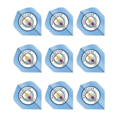 Image of FOCO Officially Licensed Manchester City Football Club Dart Flights Extra Thick 75 Micron 3 Sets per pack (9 Darts in total) Professional Accessories