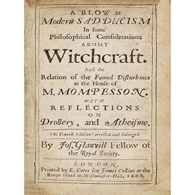 Image of Wee Blue Coo Witchcraft 1668 Book Cover Art Print Poster Wall Decor 12X16 Inch
