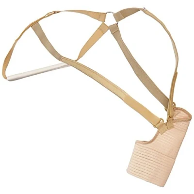 Image of Rolyan Hemi Arm Sling II for Left Arm, Comfortable Shoulder with Elastic Straps, Immobilizer Support After Stroke, Soft Tissue Injury, Surgery, or Ligament Strain, Small