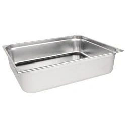 Image of Vogue Stainless Steel 2/1 Gastronorm Tray 150mm