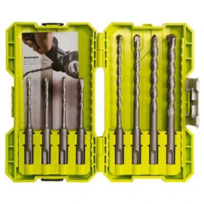 Image of Ryobi RAK08SDS2 SDS+ Masonry Bit Set (8 piece)