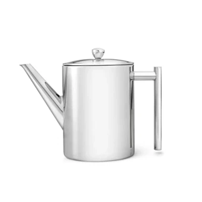 Image of Bredemeijer Teapot Minuet Cylindre Metal 1.2 Liter, Stainless Steel, Silver