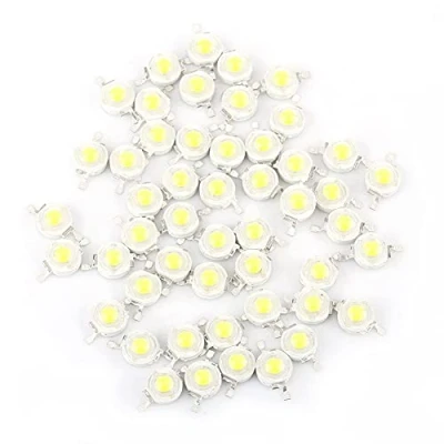 Image of Zerodis 50 Pcs High Power Led Chip, Super Bright Intensity SMD COB Light Emitter Components Diode 1W Bulb Lamp Beads Chip DIY Lighting for Floodlight Spotlight Power(Cool Whit)