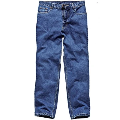 Image of Dickies Wd1693 Stonewashed Work Jeans Blue 36 S