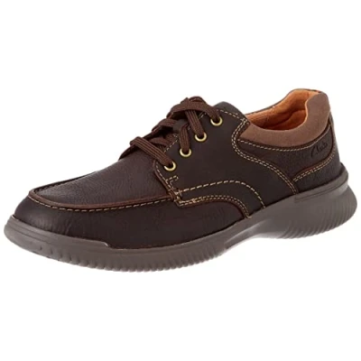 Image of Clarks Men&#039;s Donaway Edge Oxford, Brown Leather, 10.5 UK