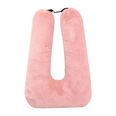 Image of Kioball Travel Pillow, Children&#039;S Multifunctional Car U Shaped Pillow,Rear Seat Supports and Body(Pink)
