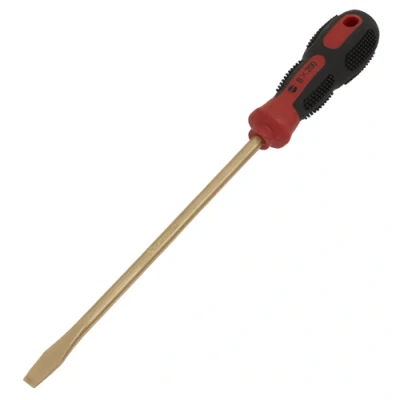 Image of Sealey Premier Screwdriver Slotted 8 x 200mm Non Sparking