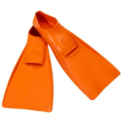 Image of Flipper SwimSafe 1180 Swimming Fins for Teenagers and Adults, in Orange, Size 40 41, Made of Natural Rubber, as a Aid Carefree Bathing Fun