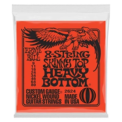 Image of Ernie Ball Skinny Top Heavy Bottom Slinky 8 String Electric Guitar Strings 9 80 Gauge