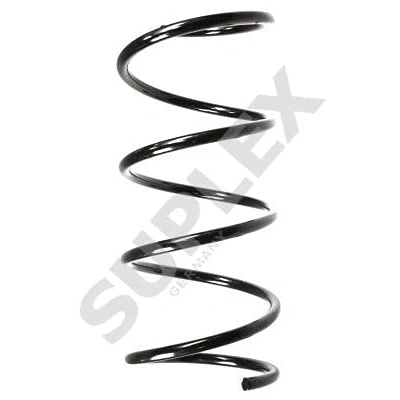 Image of 8200041580, 8200075721 Coil spring SUPLEX 27166 Front Axle with constant wire diameter yellow RENAULT: TWINGO 1