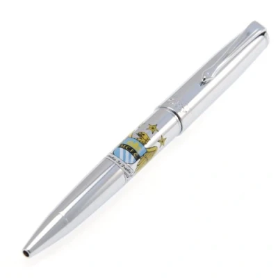 Image of Manchester City F.C. Unisex Chrome Ball Point Pen, Multi Colour
