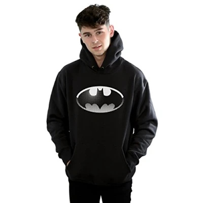 Image of DC Comics Men&#039;s Superman Spot Logo Hoodie Small Black