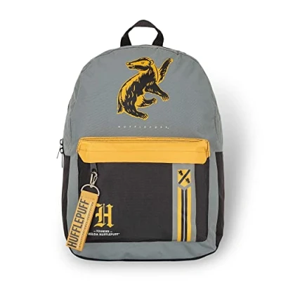 Image of Harry Potter Hufflepuff Mixblock Backpack with Webbing Puller, fits A4 internal padded laptop/tablet pouch