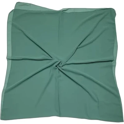Image of KAV Women Plain Elegant Chiffon Head Scarf Hijab Silk Changer and Color Turban Light Large Maxi Hair Wrap Cover for Girls Shawl Piece (Sea Grass Green)