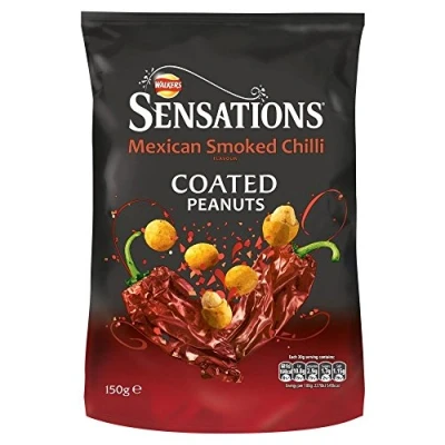 Image of Sensations Mexican Smoked Chilli Coated Peanuts 150g Pack of 2