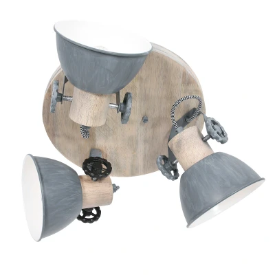 Image of Gearwood Spotlight Clusters Grey With Old Made Wood