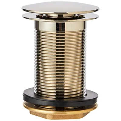Image of Bristan W BASIN05 G Round Clicker Basin Waste Unslotted G, Gold
