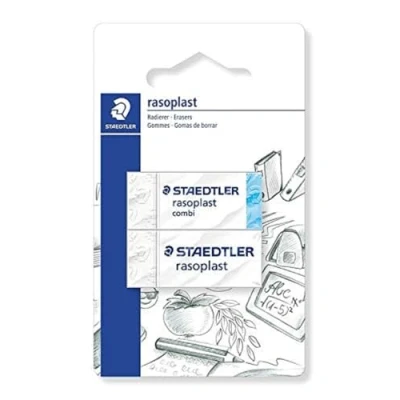 Image of Staedtler 526 S BK2D Eraser Blister Card with 1 Rasoplast