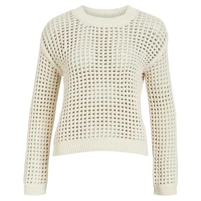 Image of OBJECT Women&#039;s Objcharlie L/S Knit Pullover Noos Jumper, Sandshell, XS