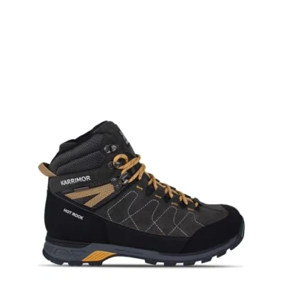 Image of Karrimor Hot Rock Mens Walking Boots Charcoal/Yellow 8.5