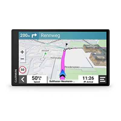 Image of Garmin DriveSmart 76 MT S 7 Inch Sat Nav with Map Updates for UK, Ireland and Full Europe, Environmental Zone Routing, Bluetooth Hands Free calling Live Traffic
