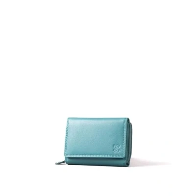 Image of Lakeland Leather Ladies 12.5cm Purse in Teal Green